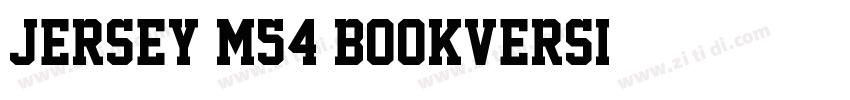 Jersey M54 BookVersi字体转换